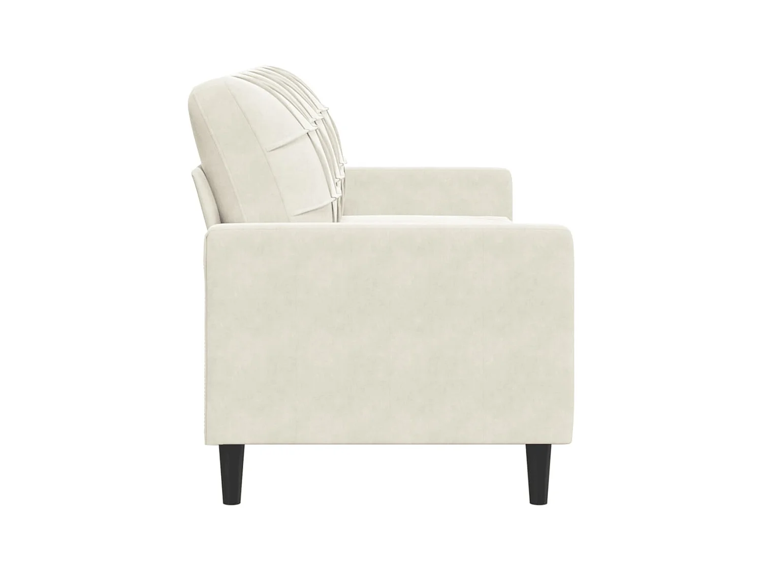 3-zitsbank Crème 180 cm Fluweel