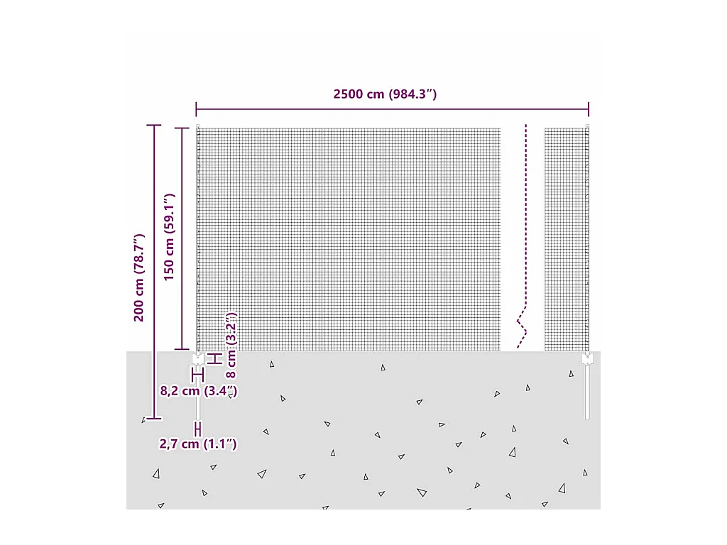 Sofá 3 plazas con reposapiés Terciopelo Negro 180 cm