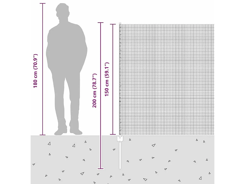 Sofá 3 plazas con reposapiés Terciopelo Negro 180 cm