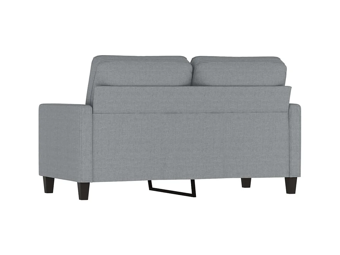 Divano 2 posti Grigio chiaro 120 cm Tessuto