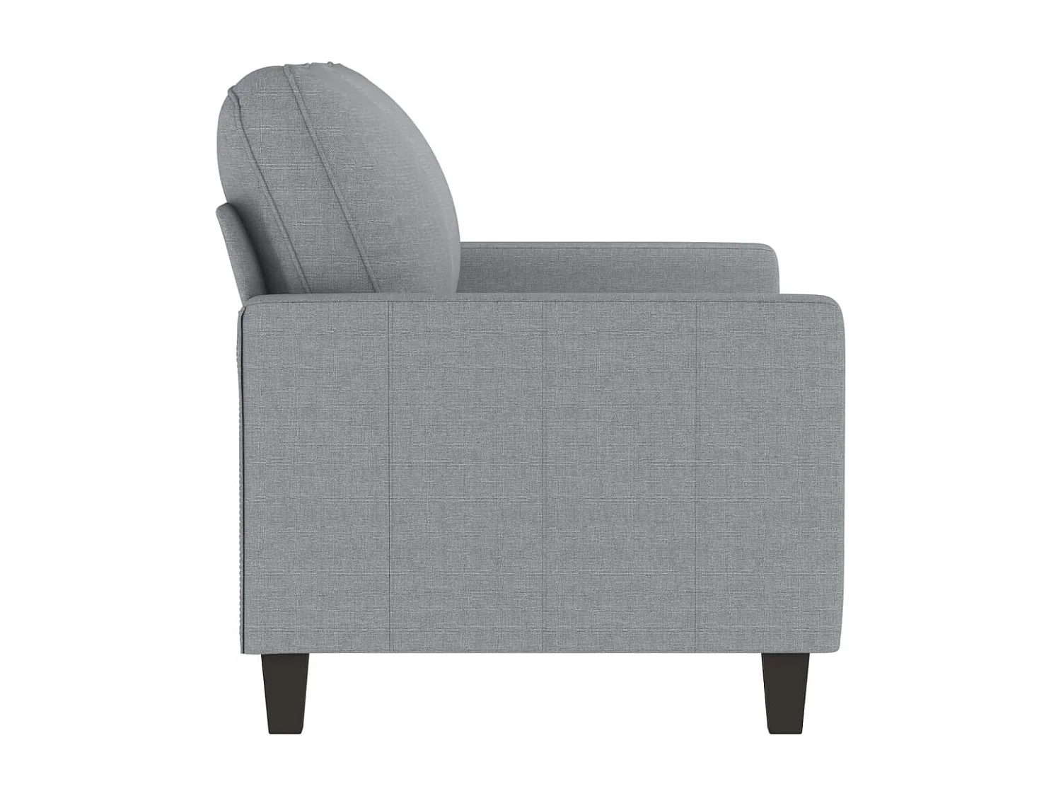 Sofá 2 plazas Gris claro 120 cm Tela