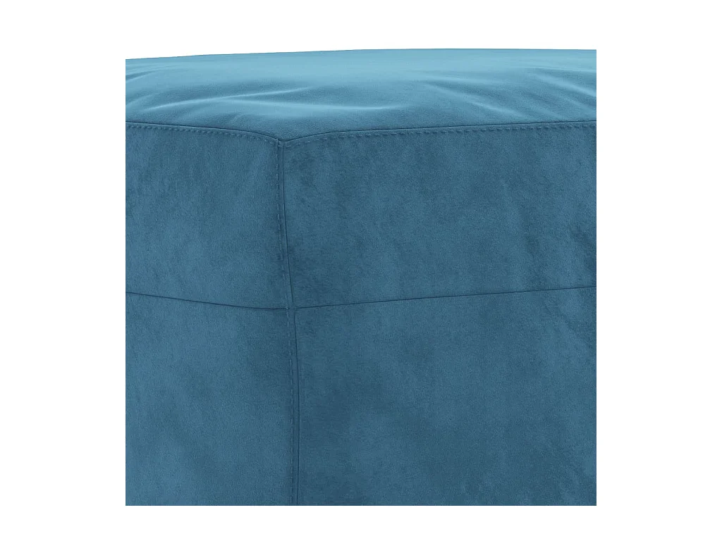 Ensemble de canapés 3 pcs avec coussins Bleu Velours