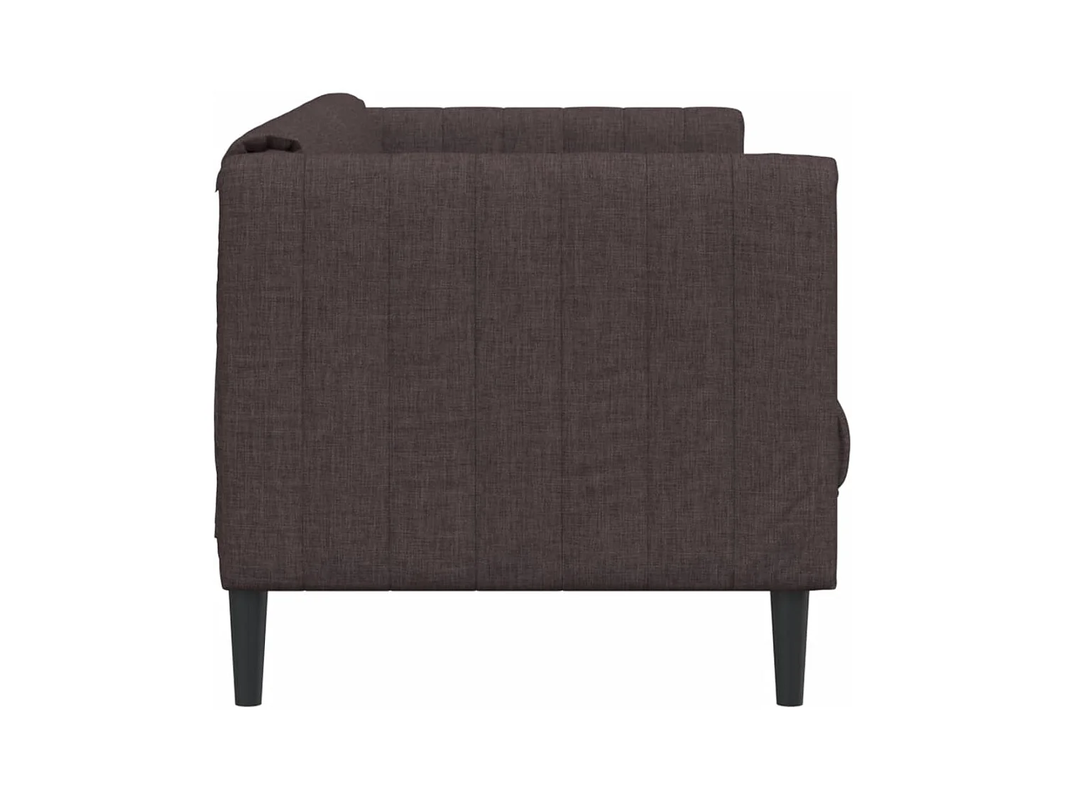 2-Sitzer-Sofa aus dunkelbraunem Stoff