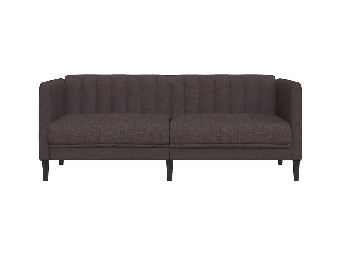 Donkerbruine stoffen 2-zitsbank