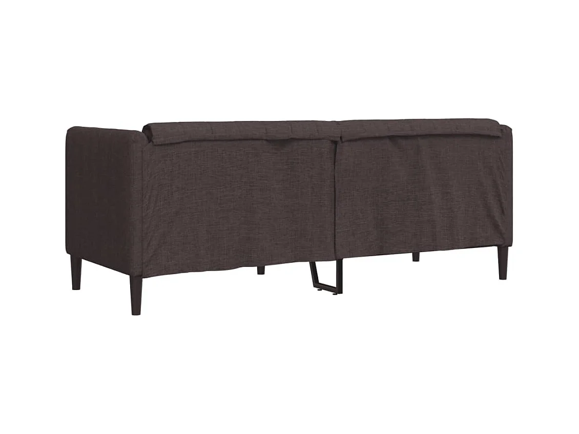 Donkerbruine stoffen 2-zitsbank