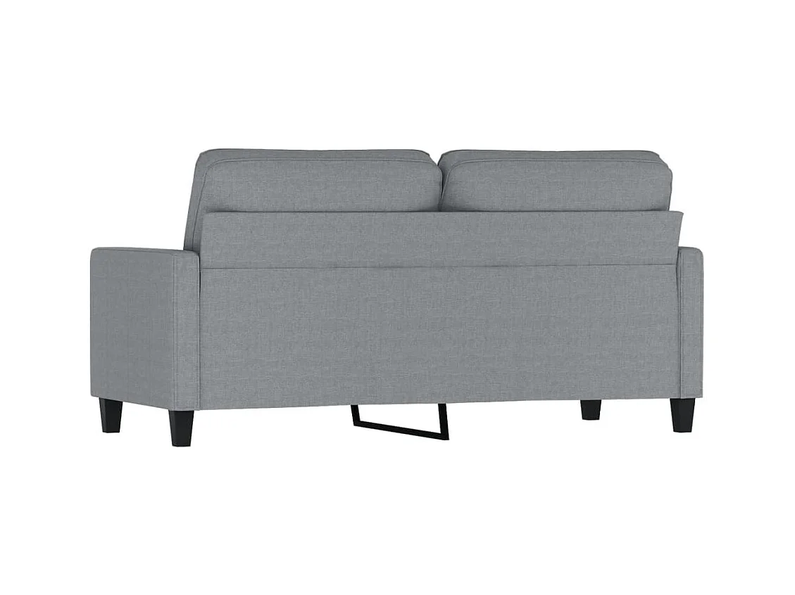 Sofá 2 plazas Gris claro 140 cm Tela