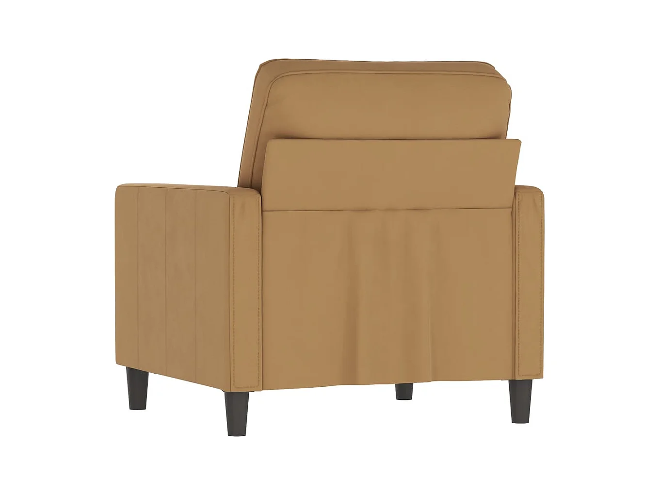 Bruine fauteuil 60 cm Fluweel