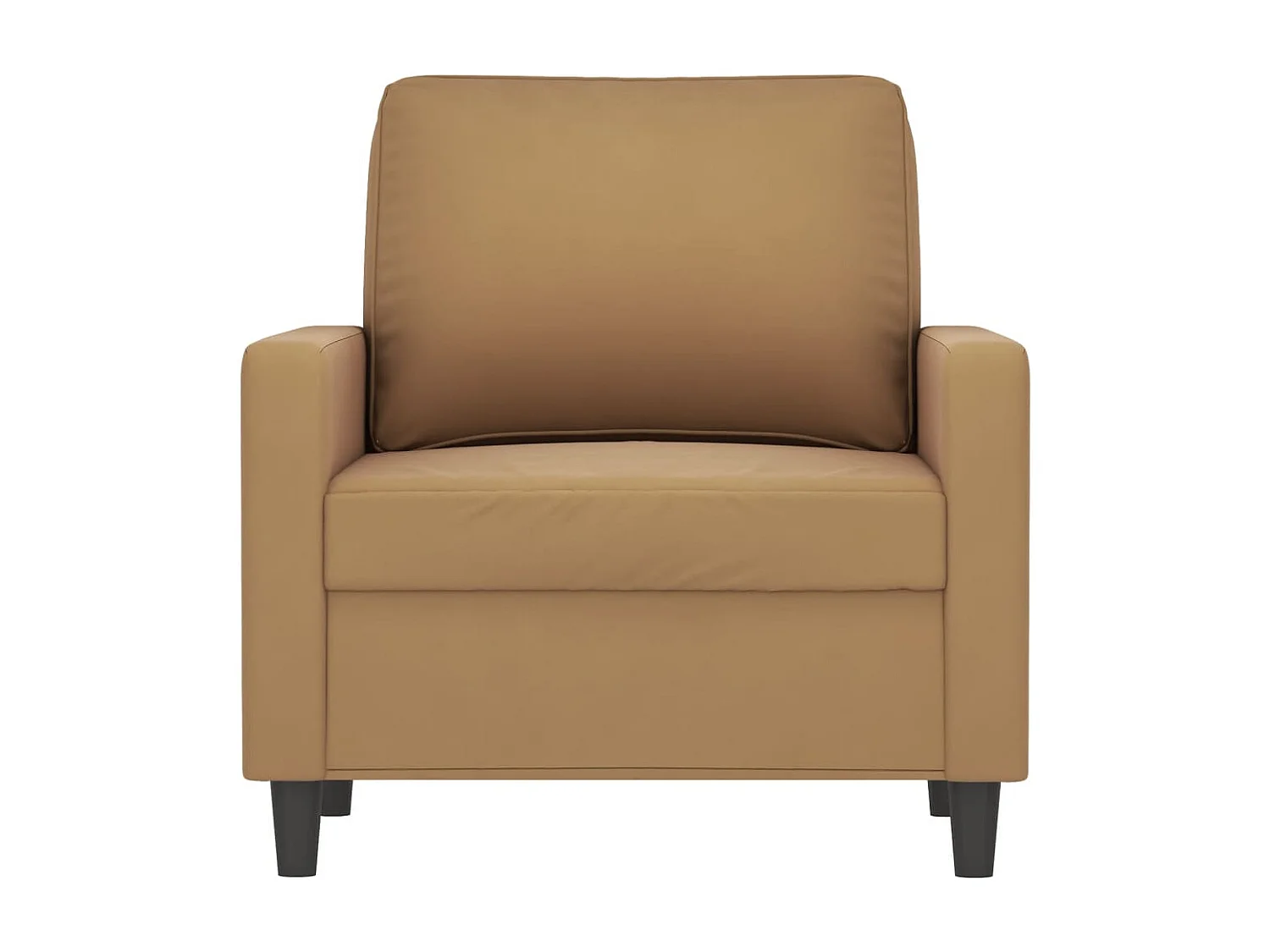 Sillón marrón 60 cm Terciopelo