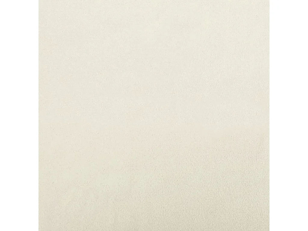 Canapé 3 places avec oreillers décoratifs crème 210 cm velours
