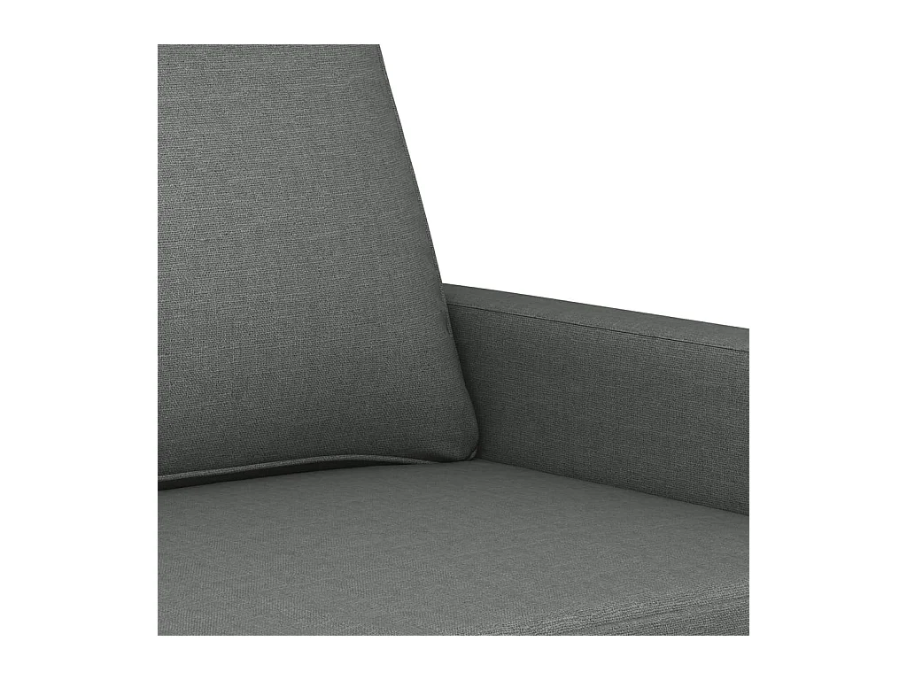 Divano 3 posti Grigio scuro 180 cm Tessuto