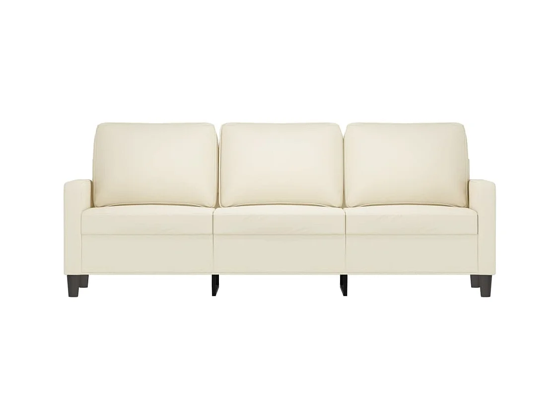 3-zitsbank Crème 180 cm Fluweel