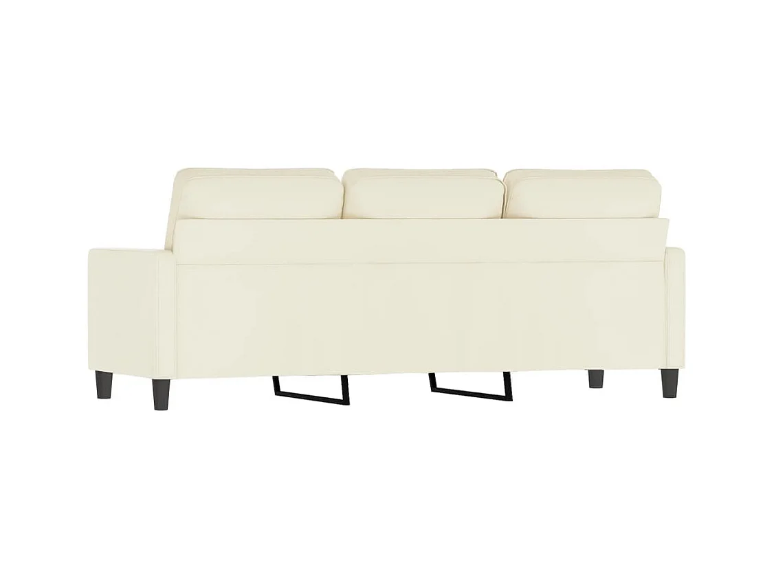 3-zitsbank Crème 180 cm Fluweel
