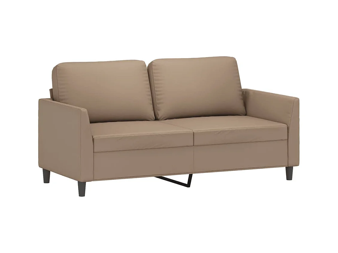 Sofá Cappuccino de 2 plazas 140 cm Piel sintética