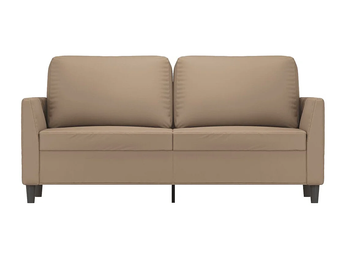 Sofá Cappuccino de 2 plazas 140 cm Piel sintética