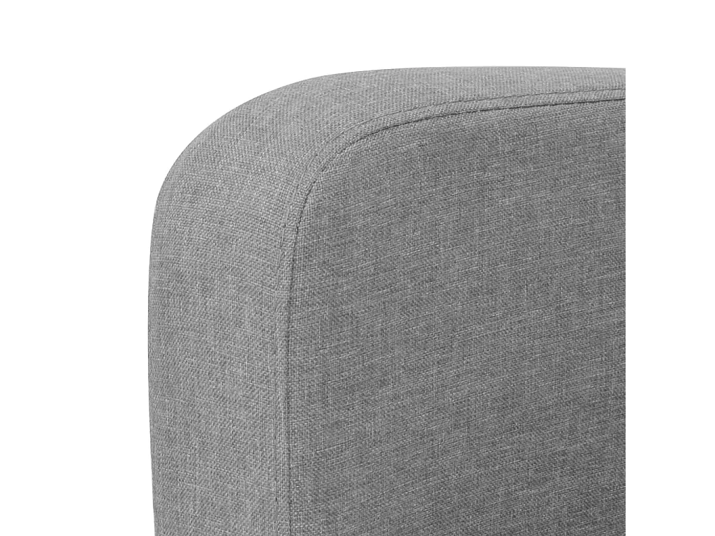 3-Sitzer-Sofa 180 x 65 x 76 cm Hellgrau