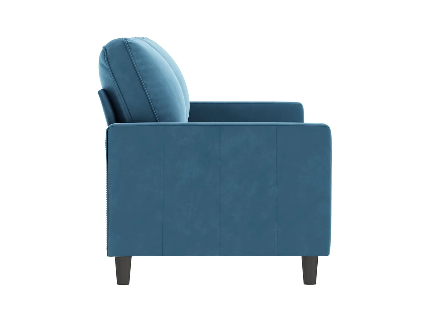 2-Sitzer-Sofa Blau 140 cm Samt