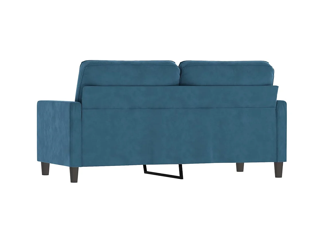 2-Sitzer-Sofa Blau 140 cm Samt