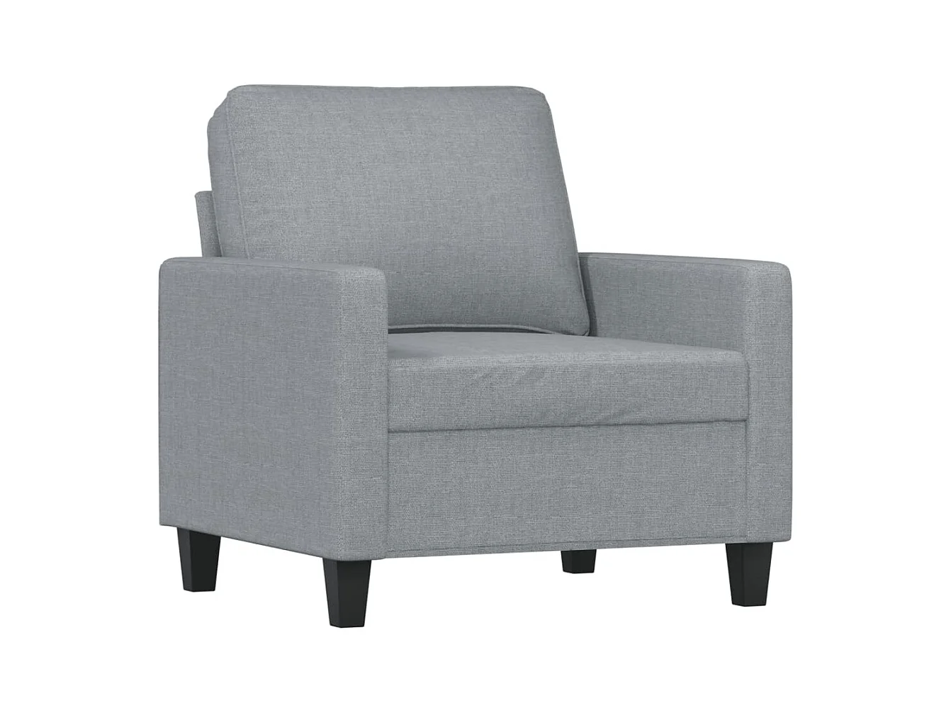 Sillón Gris Claro 60 cm Tela