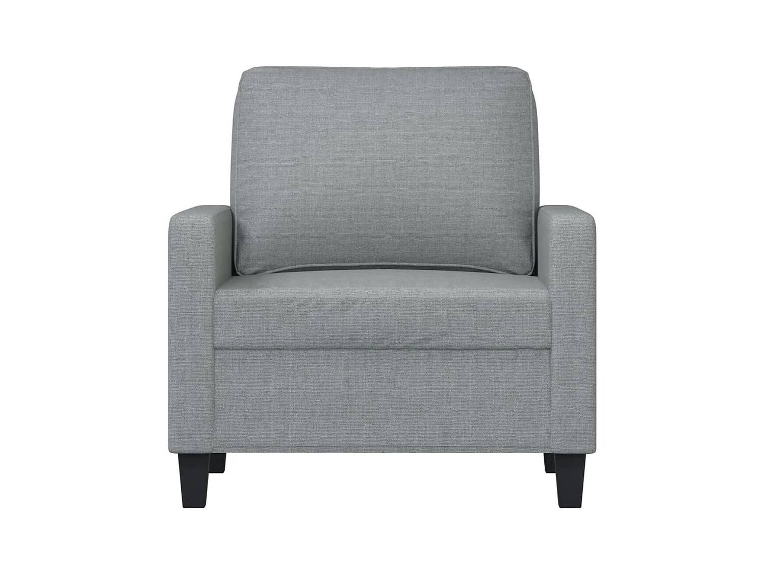 Sillón Gris Claro 60 cm Tela