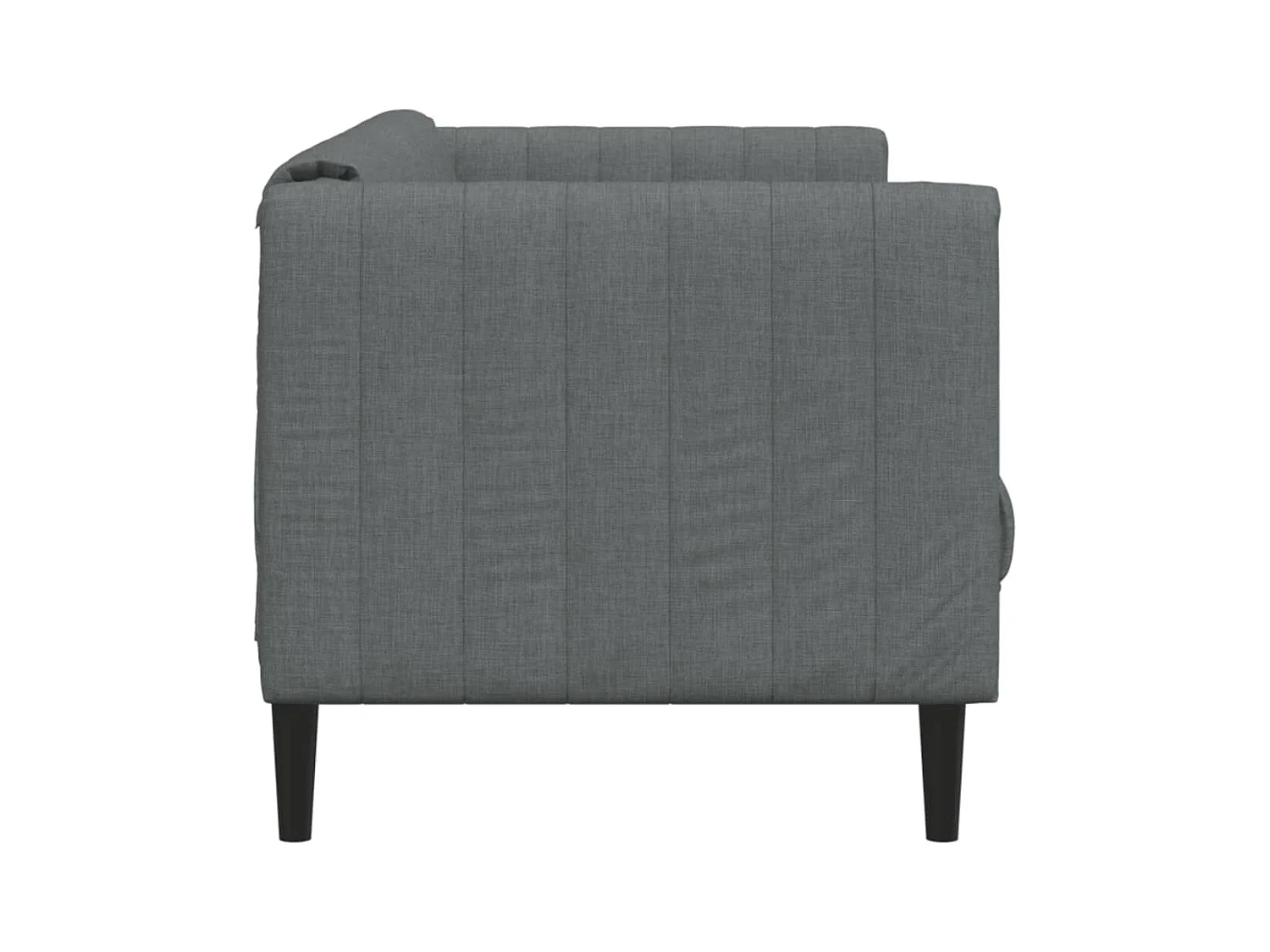 Donkergrijze stoffen 2-zitsbank