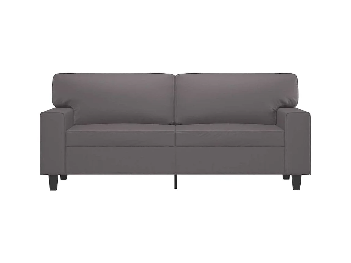 2-zitsbank Grijs 140 cm Kunstleer