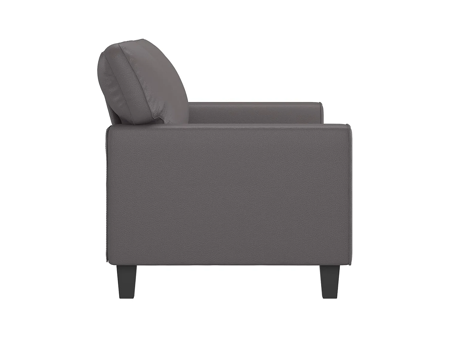 2-zitsbank Grijs 140 cm Kunstleer