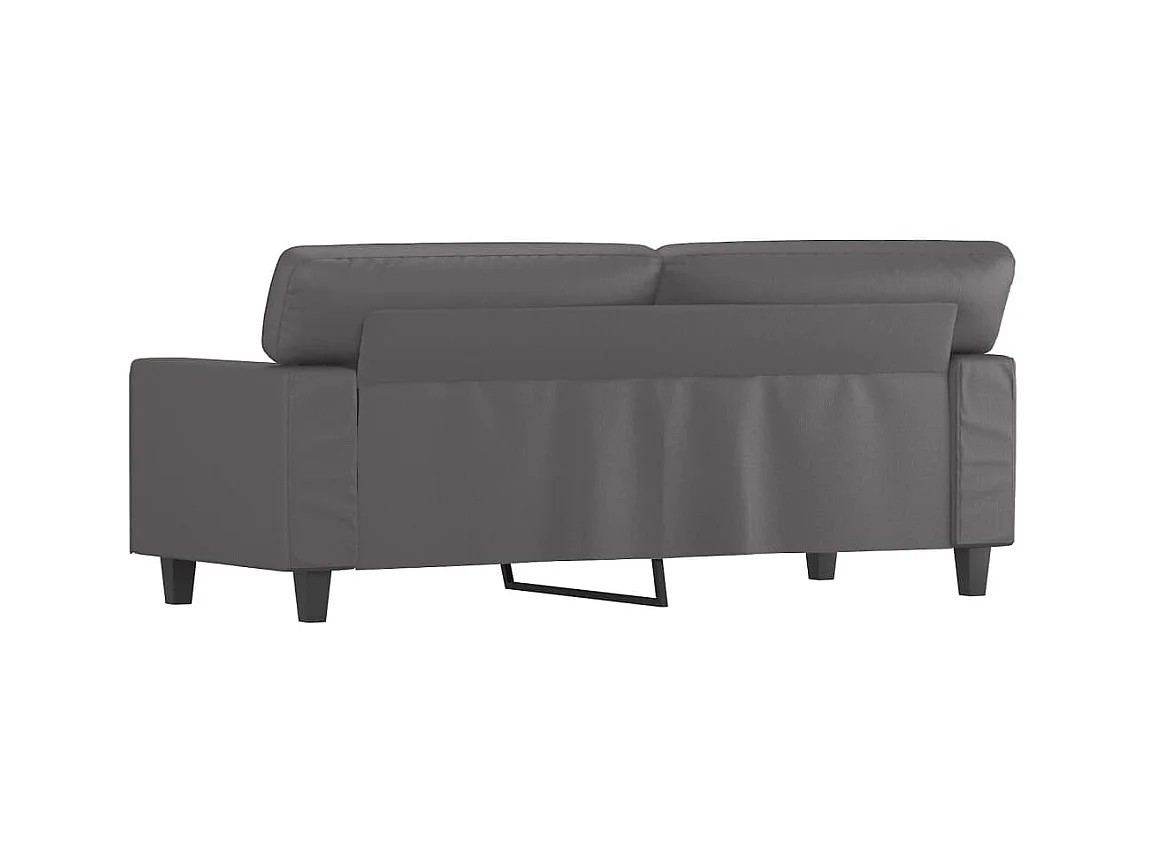 2-zitsbank Grijs 140 cm Kunstleer