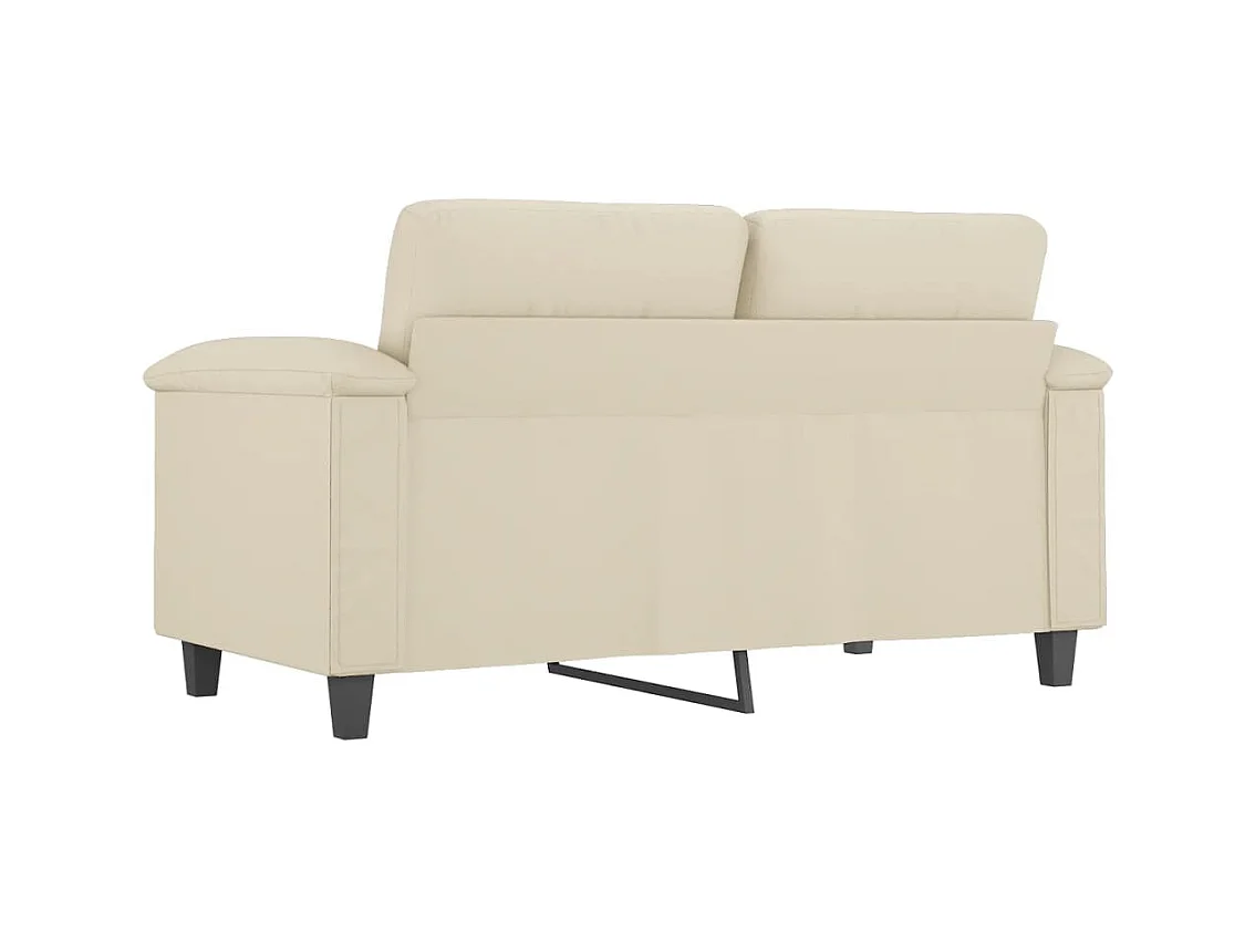 Sofá 2 plazas Crema 120 cm Piel sintética