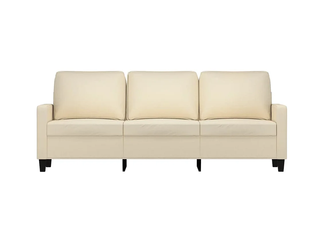 3-zitsbank Crème 180 cm Stof