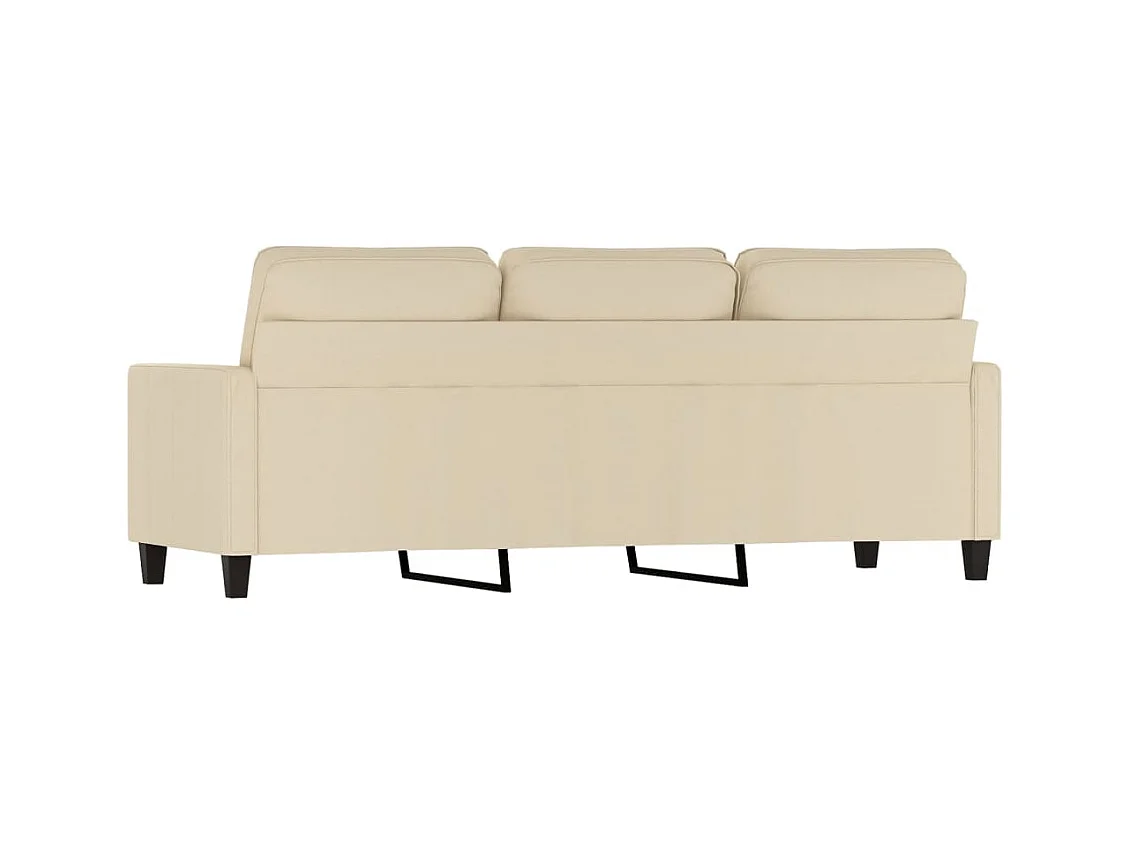 3-zitsbank Crème 180 cm Stof