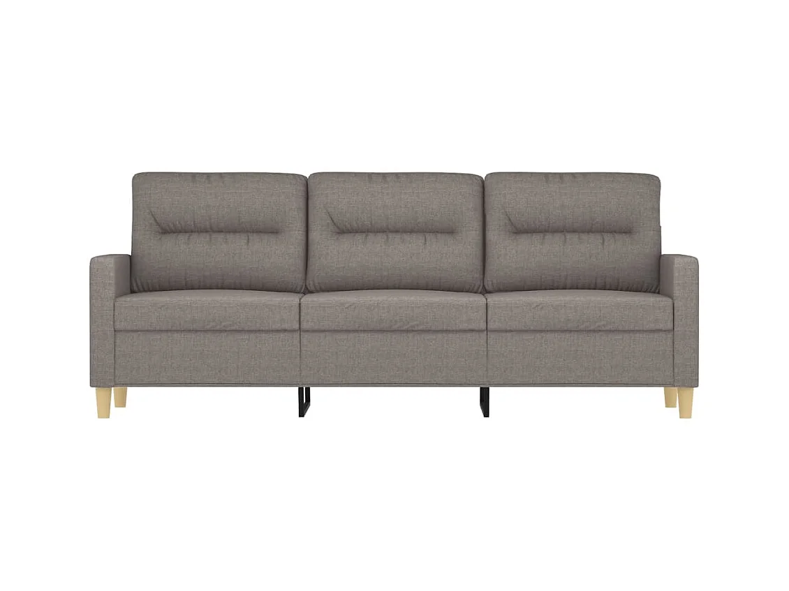 Sofá 3 plazas Taupe 180 cm Tela
