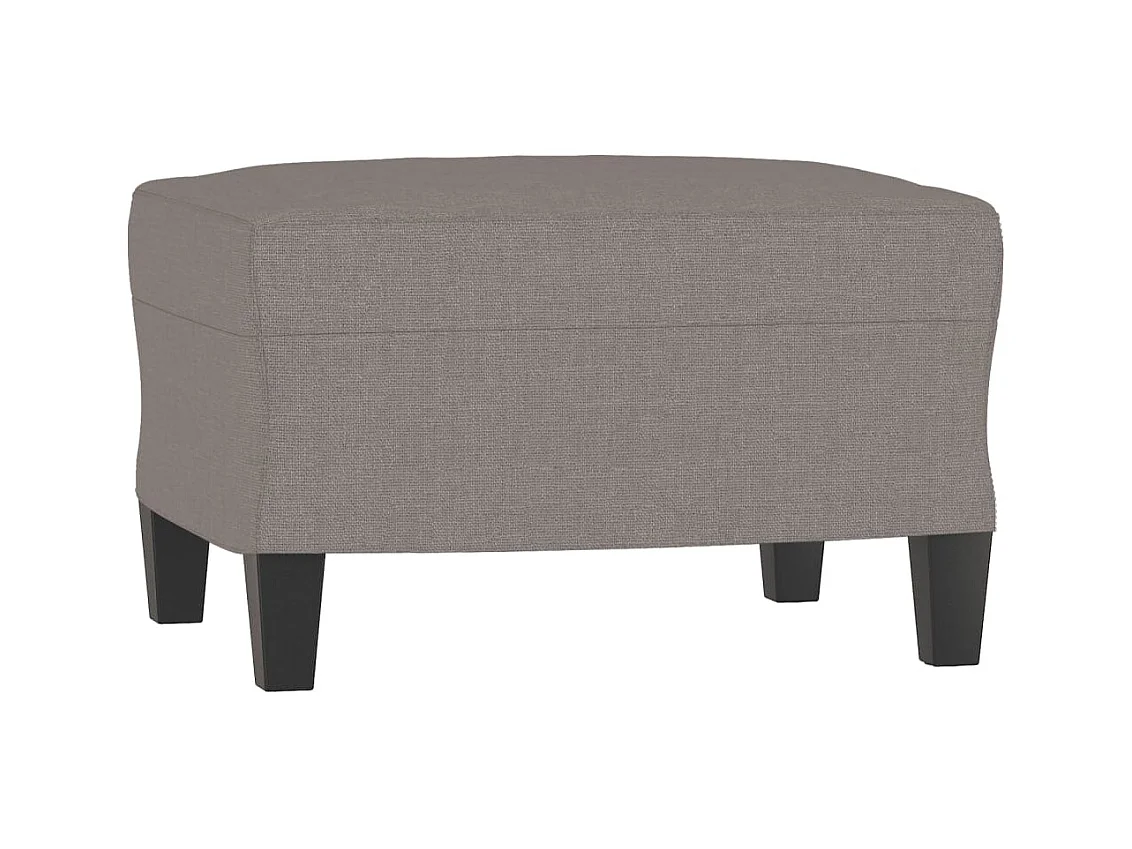 Canapé à 3 places avec repose-pieds Taupe 180 cm Tissu