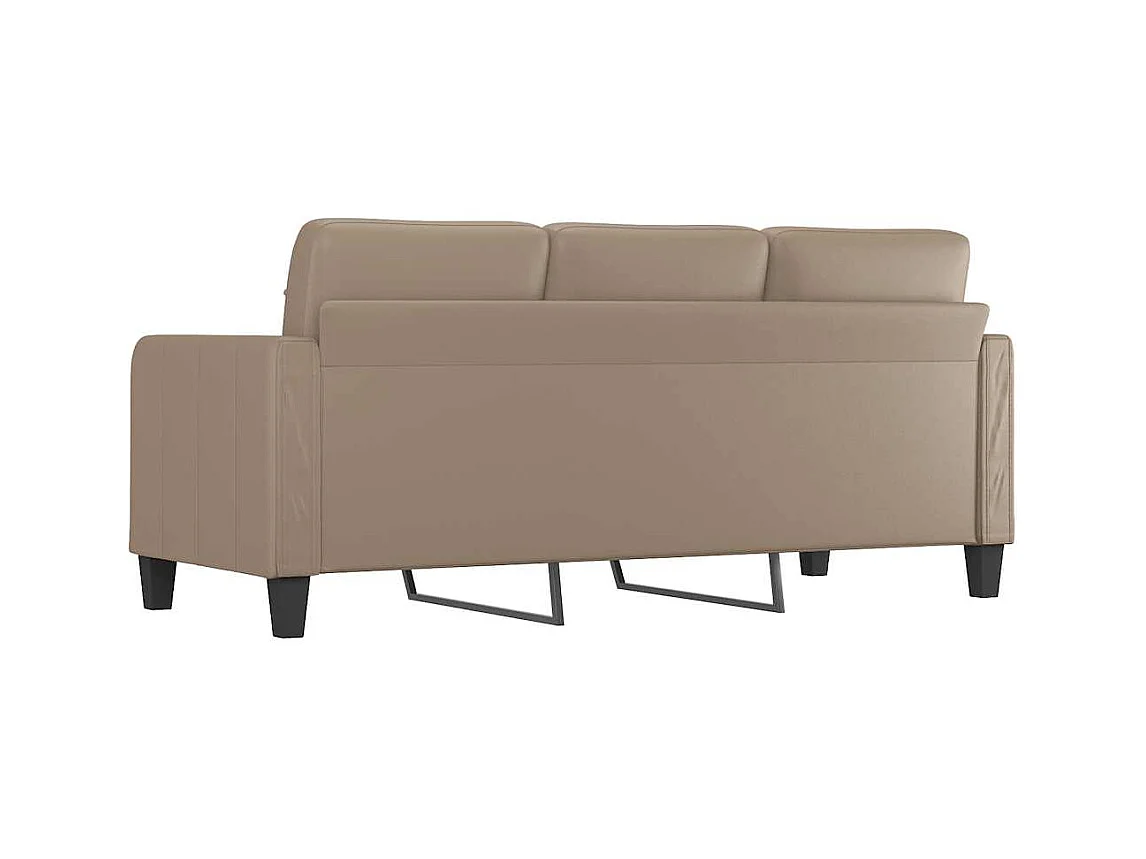 Divano Cappuccino 3 posti 180 cm Similpelle