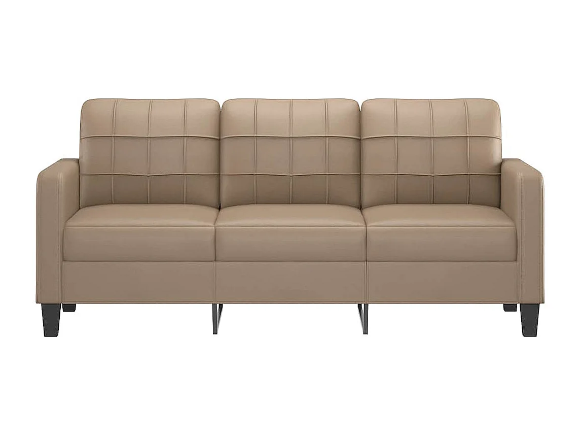 Canapé à 3 places Cappuccino 180 cm Similicuir