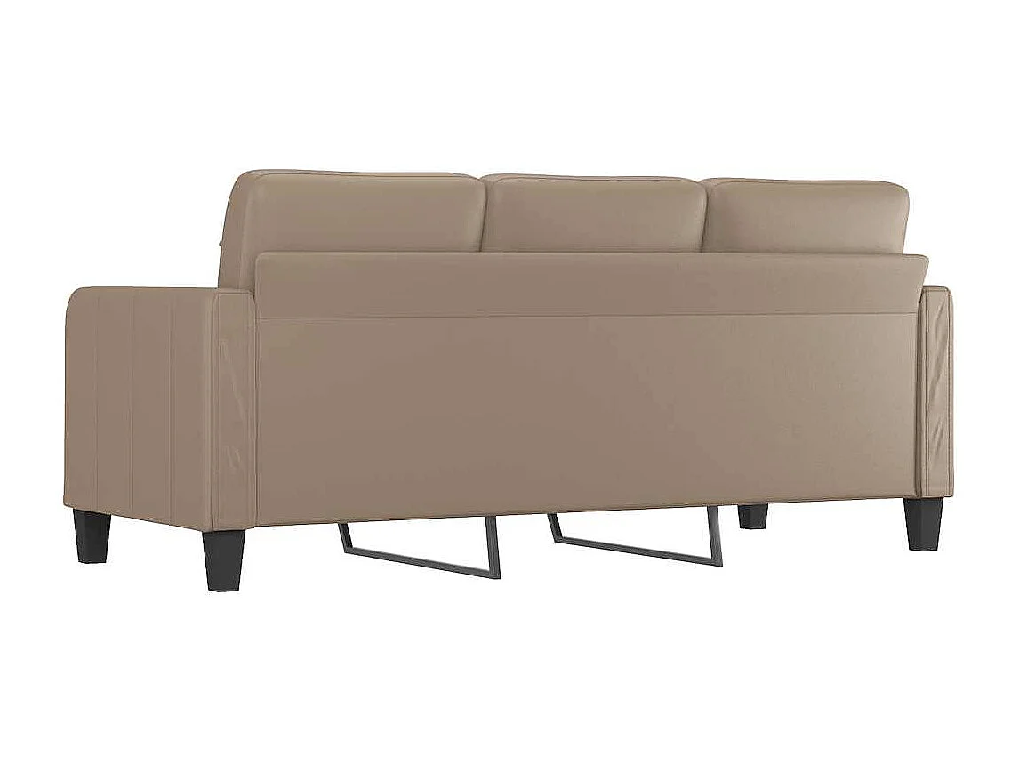 Canapé à 3 places Cappuccino 180 cm Similicuir