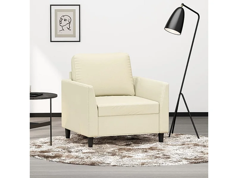 Poltrona Crema 60 cm Similpelle