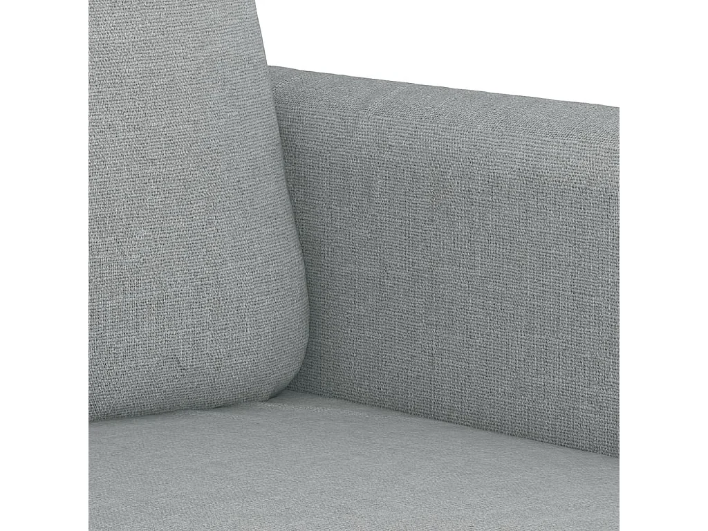 Ensemble de canapés 2 pcs coussins gris clair tissu