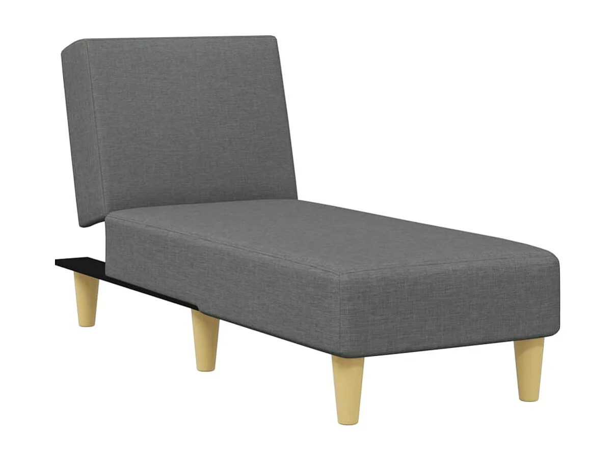 Set di divani 2 pezzi in tessuto grigio scuro