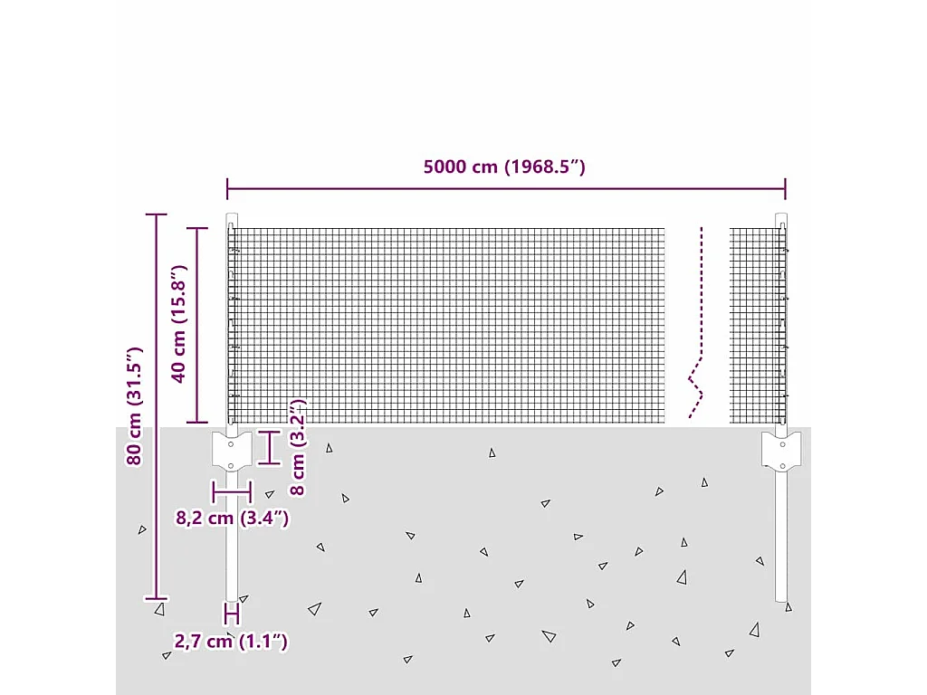 2-delige bankstel met kussens Taupe Stof