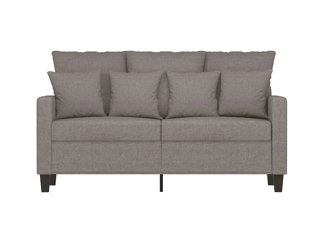 Divano 2 posti Taupe 120 cm Tessuto