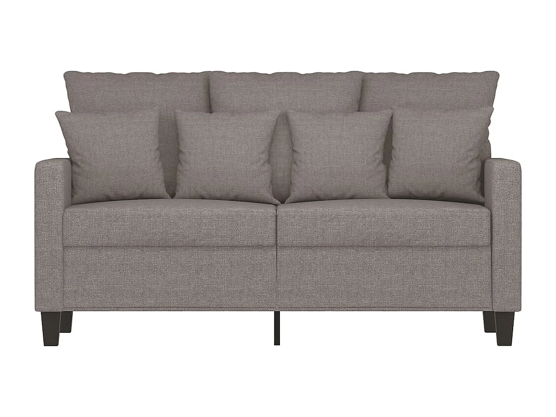 Divano 2 posti Taupe 120 cm Tessuto