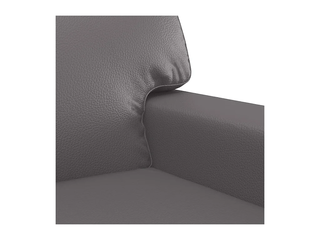 Ensemble de canapés 2 pcs gris similicuir