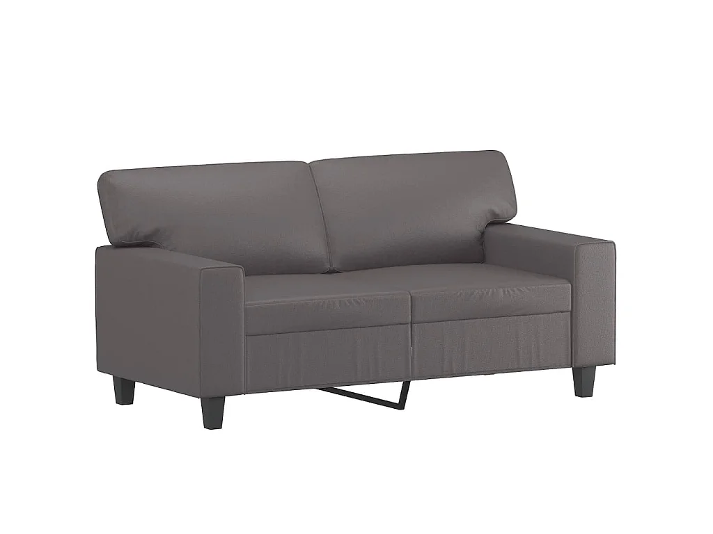 Ensemble de canapés 2 pcs gris similicuir