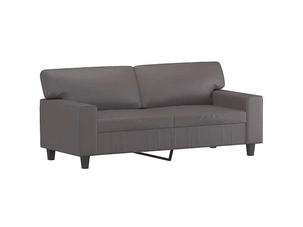 Ensemble de canapés 2 pcs gris similicuir