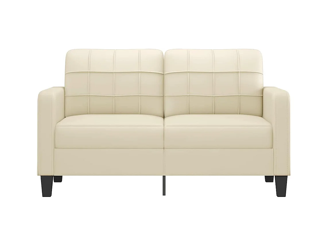 Divano 2 posti Crema 140 cm Similpelle