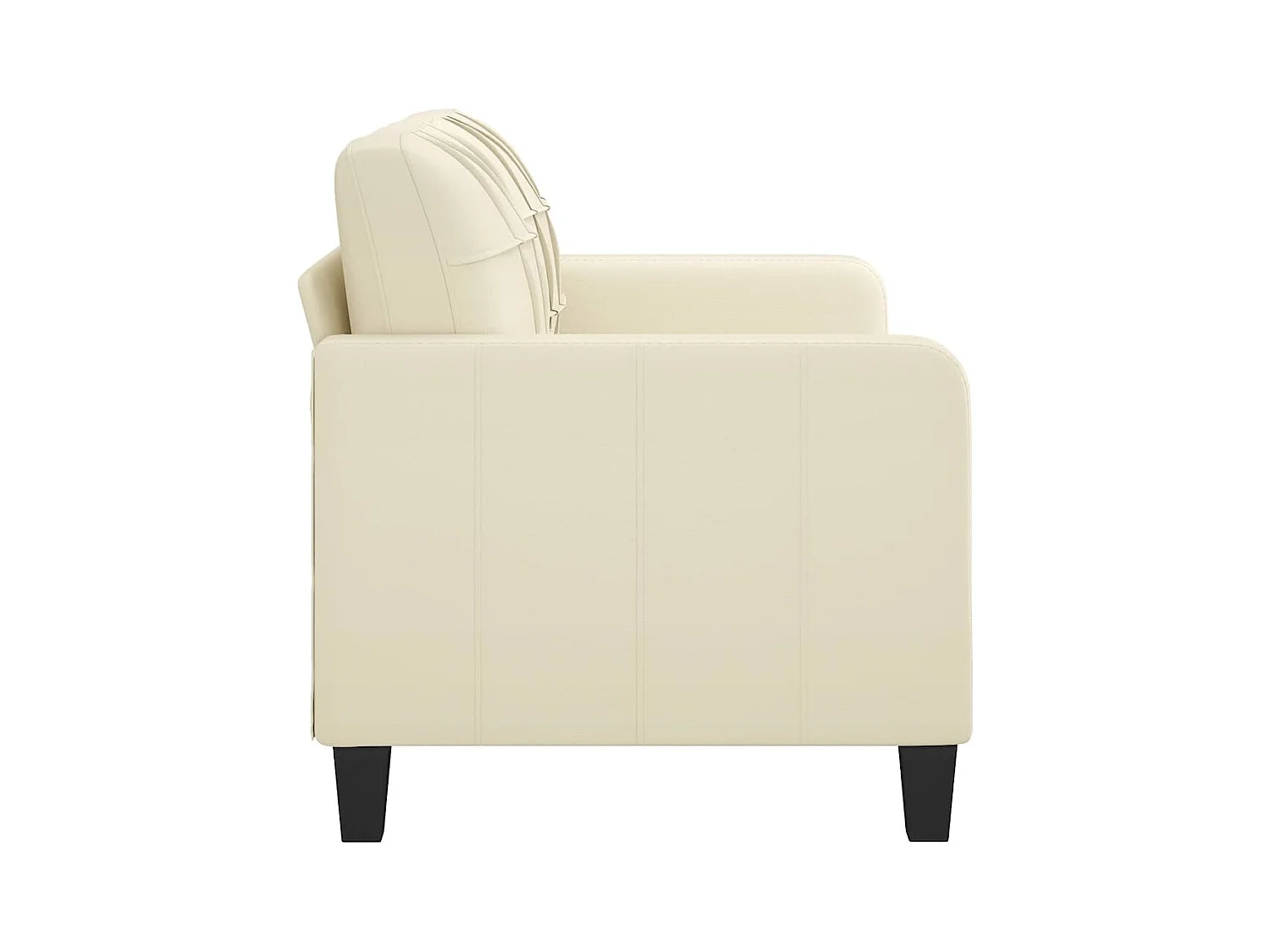 Divano 2 posti Crema 140 cm Similpelle