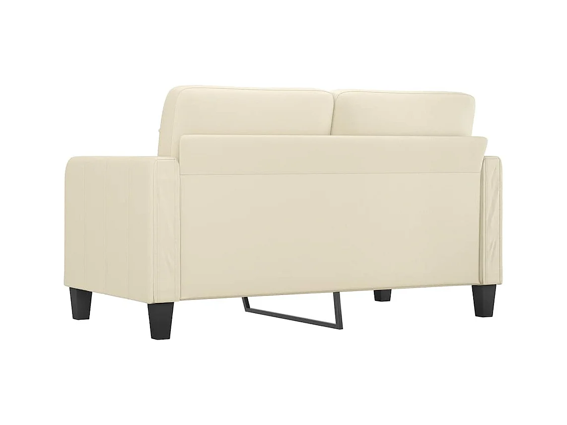 Divano 2 posti Crema 140 cm Similpelle