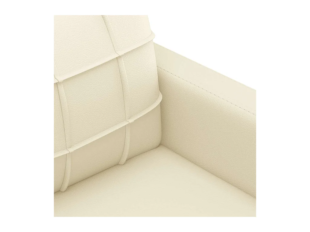 Divano 2 posti Crema 140 cm Similpelle