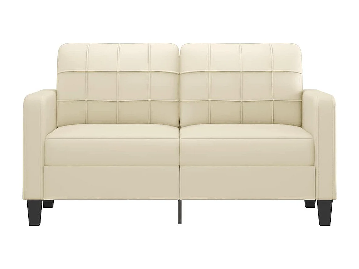 2-zitsbank Crème 140 cm Kunstleer