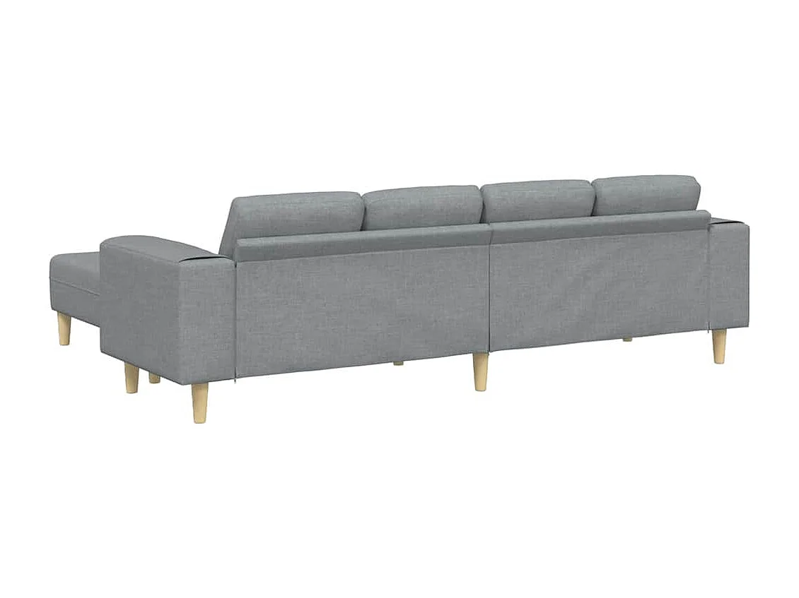 Ensemble de Canapés 3 pcs Gris clair tissu